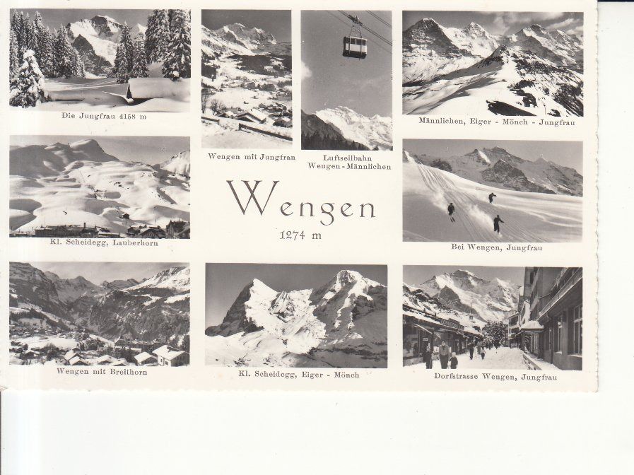 Cartoline postali: Wengen 1963 – Usato da Bürglen TG venduto da StampGraf