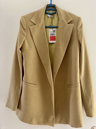 Mango Blazer, NEU mit Etikett, Gr. S, Beige