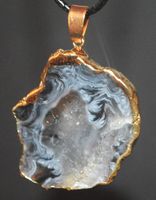 Halskette Y-805 – Schwarzer Druzy Achat