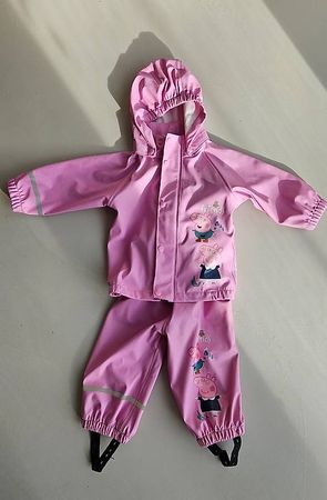 Peppa Pig Regenanzug 2-Teiler pink Grösse 80