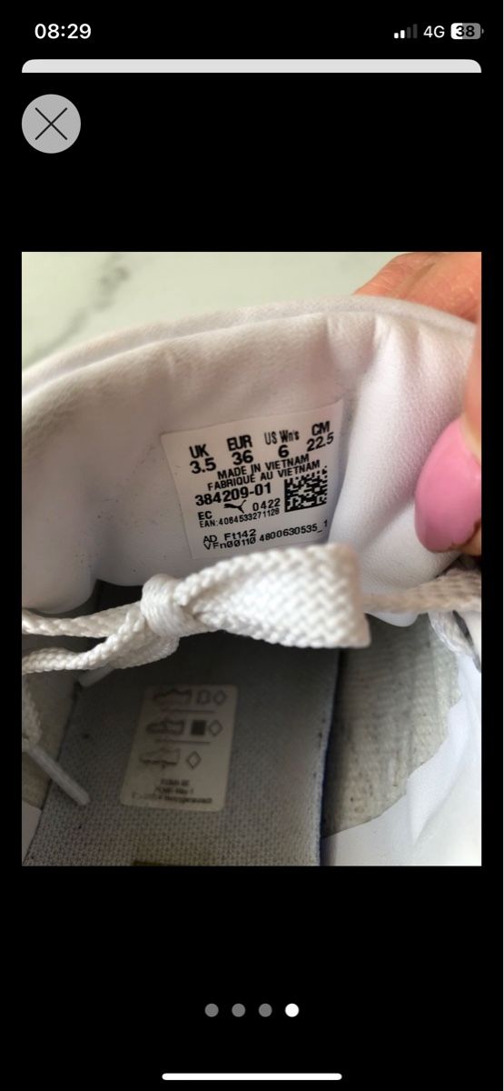Puma Scarpe per ragazze: Weisse Puma Sneaker, Gr. 36 – Nuovo (secondo la descrizione) da Rüfenacht venduto da lilly_67 1