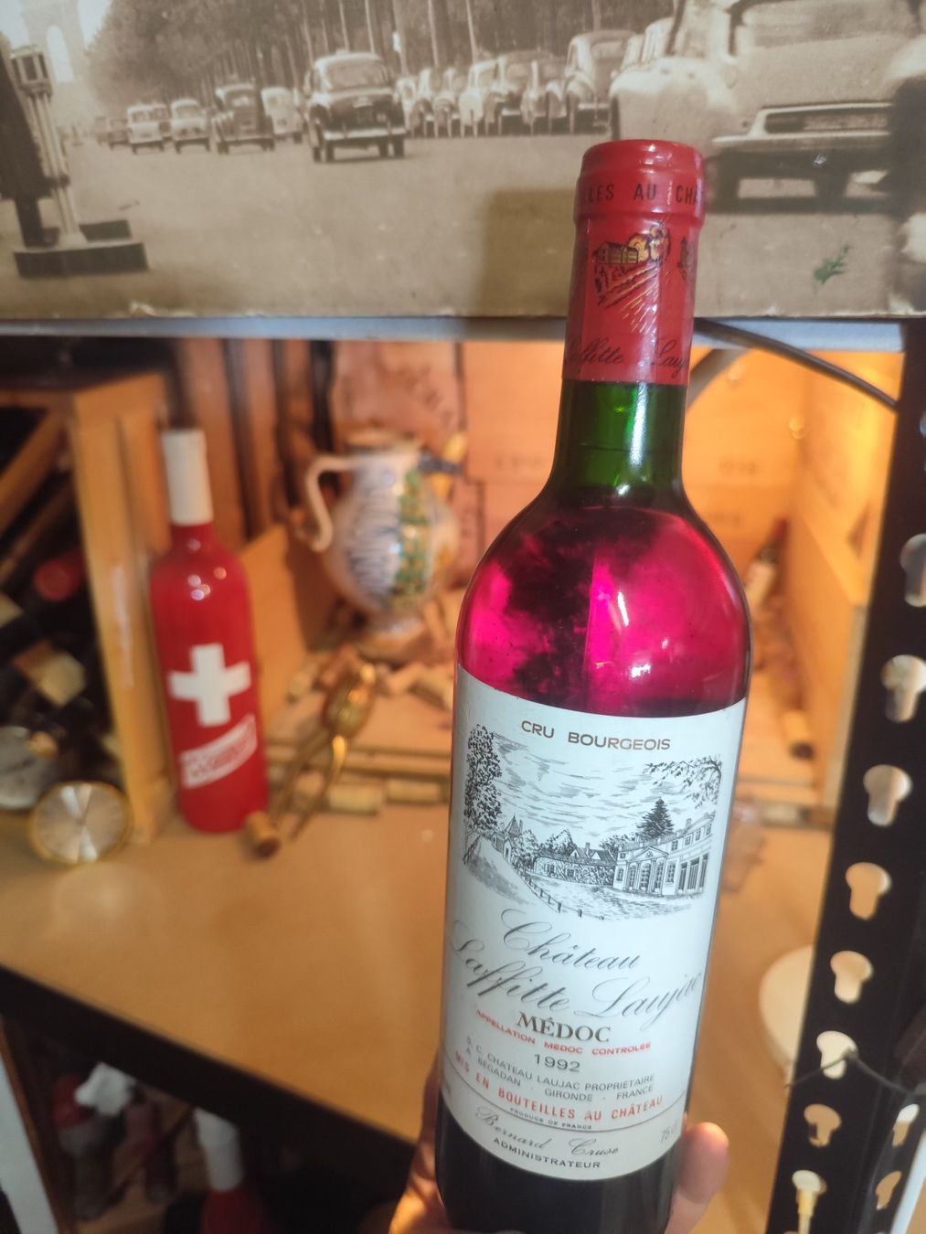 Vino: 1992 Medoc, Chateau Laffitte Laujac – Nuovo e nell'imballaggio originale da Büsserach venduto da Vintage-vins 1