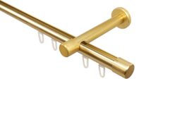 Innenlauf Vorhangstange mit 20 mm Durchmesser Gold 100cm