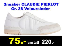 🔴  Sneaker CLAUDIE PIERLOT Gr. 38 Veloursleder /182B