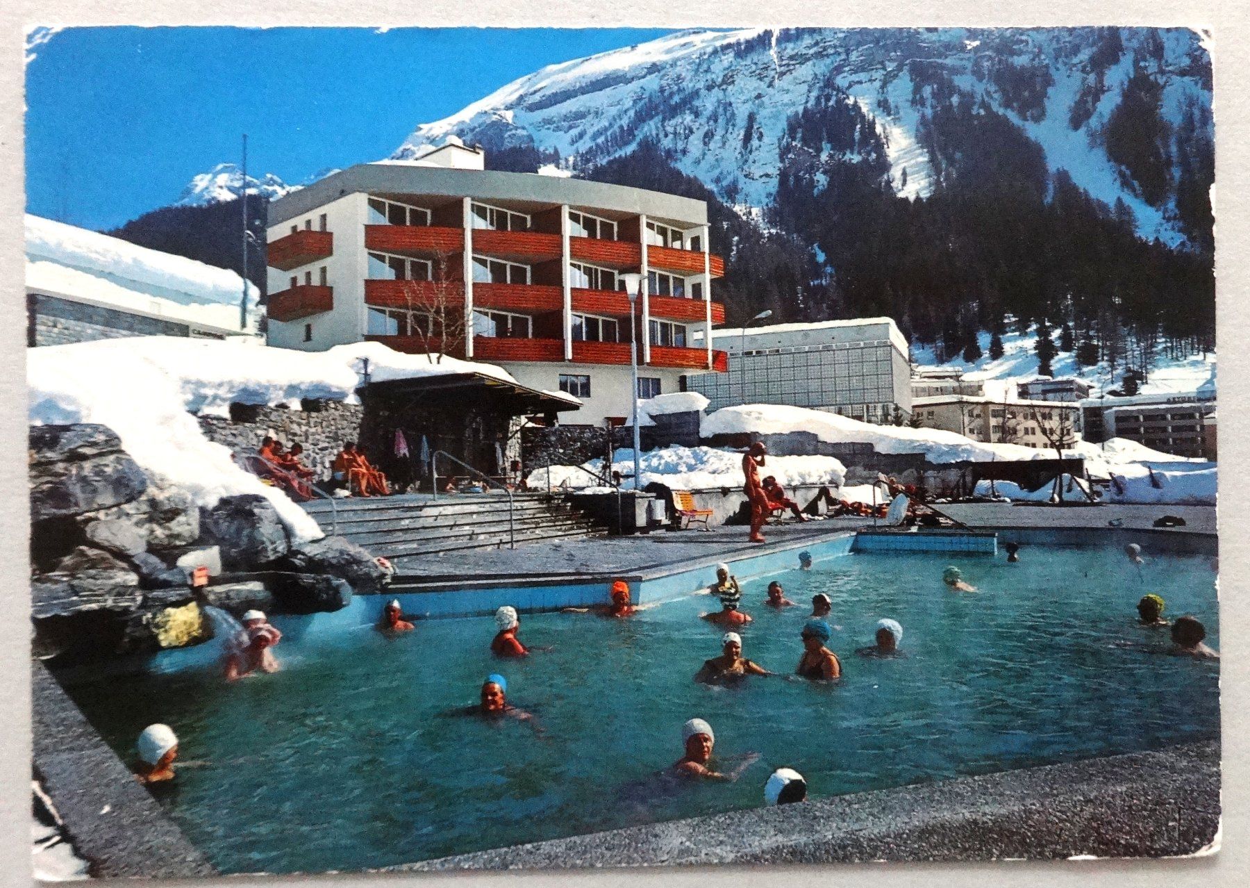 Ansichtskarten: Leukerbad, Thermal Freiluftbäder – Defekt aus Fétigny von Billy2miny
