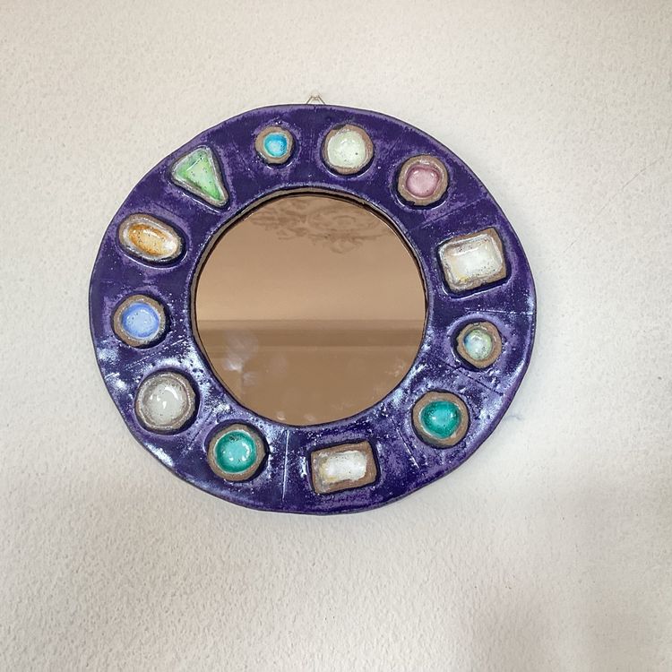 ② miroir vintage oswald tiberghien - Antiquités | Miroirs