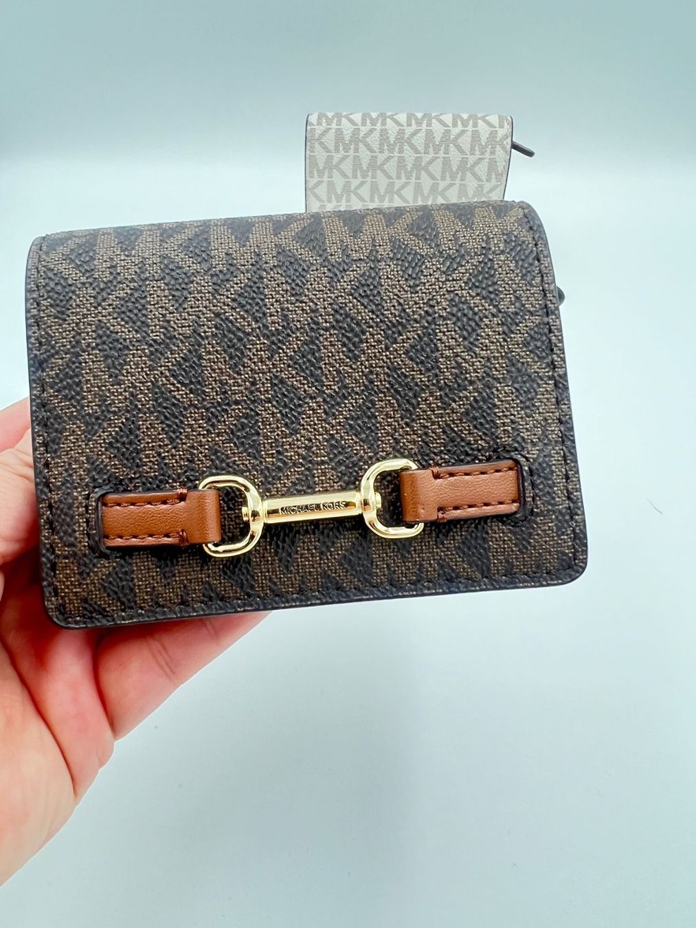 Michael Kors Portamonete: Michael Kors Portemonnaie brown – Nuovo e nell'imballaggio originale da Wiedlisbach venduto da Sistershop
