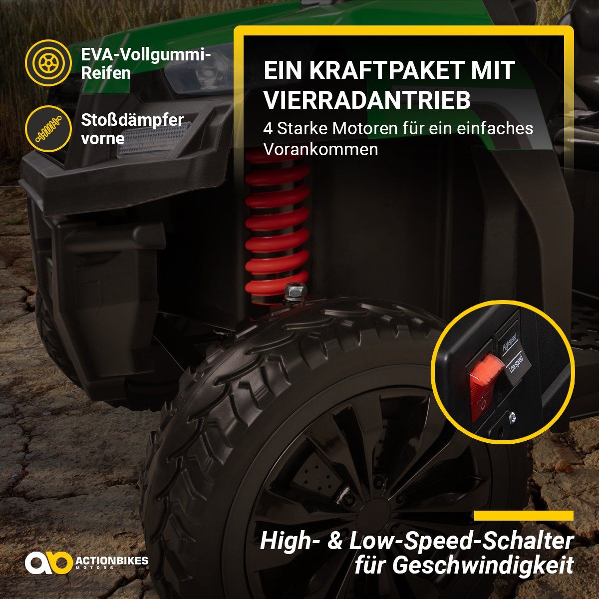Veicoli per bambini: UTV-Kinder-Elektroauto A730 mit 6x4 Vierradantrieb, 2-Sitzer – Nuovo e nell'imballaggio originale da Cham venduto da G-Money_swiss 2