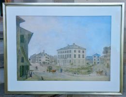 antikes Aquarell Zürich