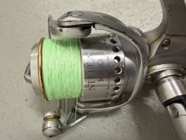 Shimano Stella 3000 Angelrolle gebraucht silberfarben