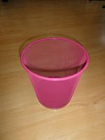 Papierkorb Metall Drahtgeflecht pink guter Zustand
