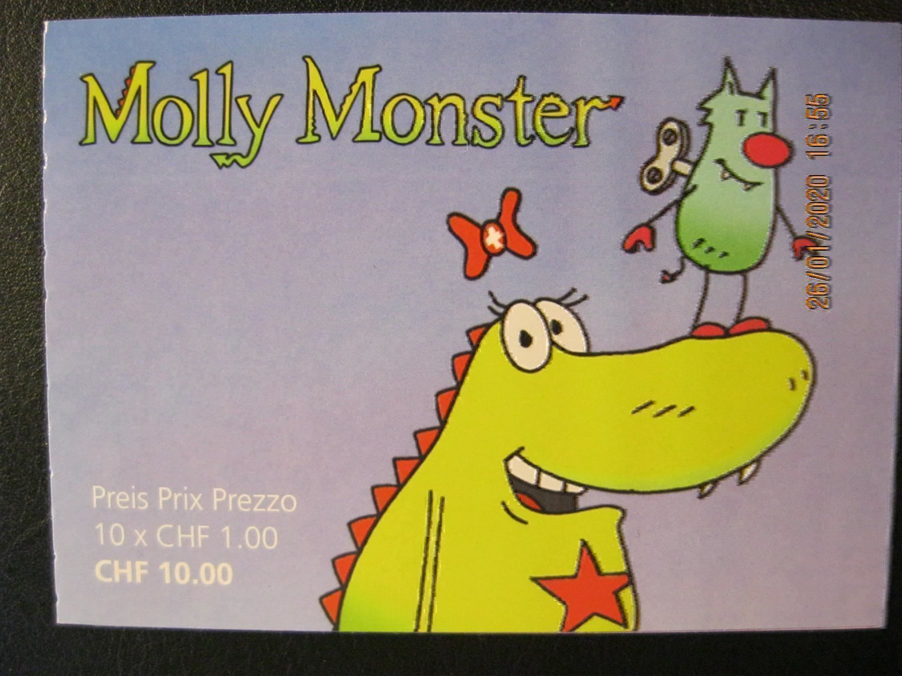 Tutti i francobolli: 2016 Molly Monster Markenheft Postfrisch – Nuovo (secondo la descrizione) da Affoltern am Albis venduto da Andrezc