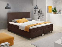 Boxspringbett 180x200 Braun Hotelbett Doppelbett Bett