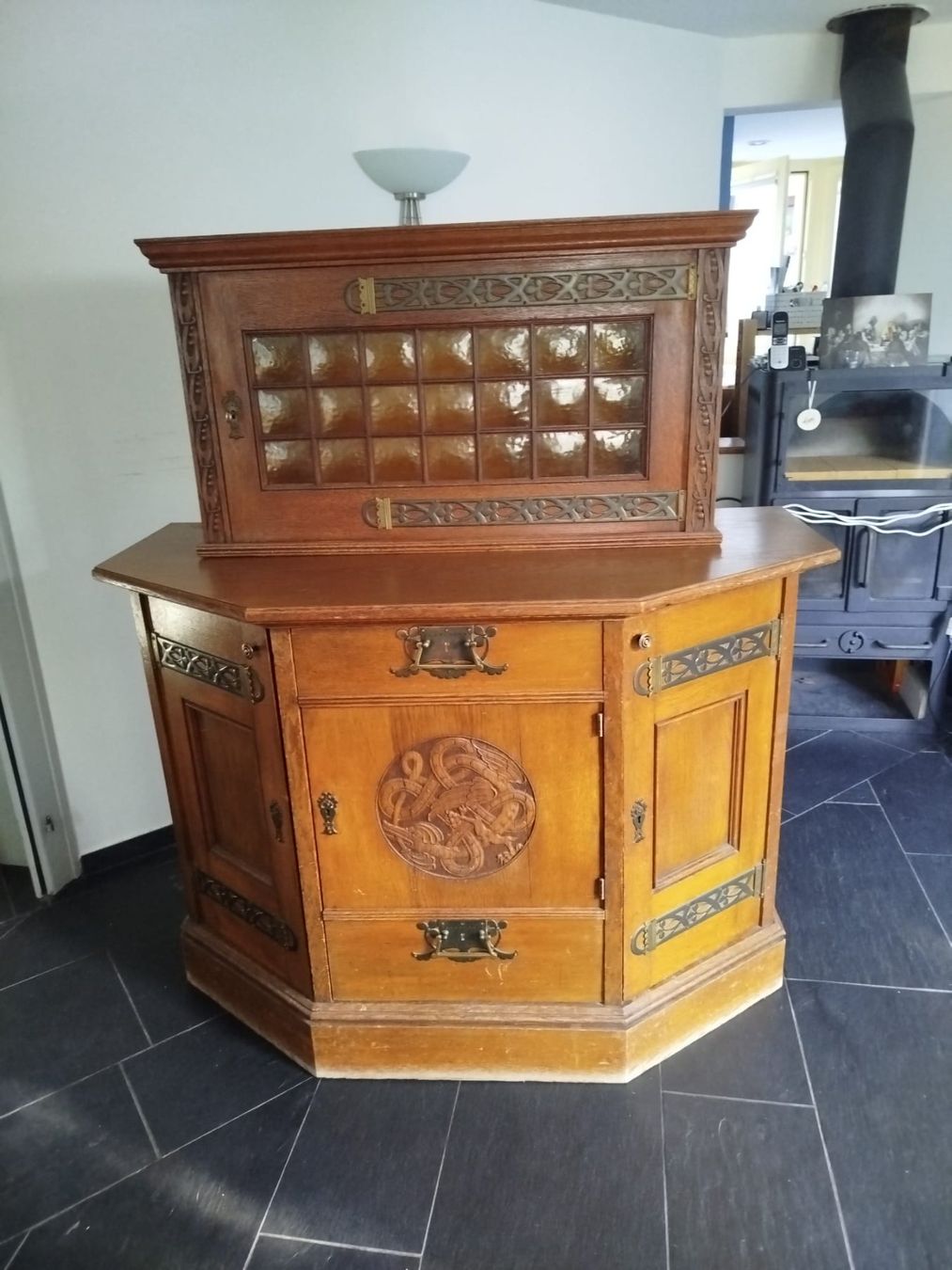 Commodes: Antike Kommode mit Vitrine – D'occasion à Rikon im Tösstal par old_mw5d