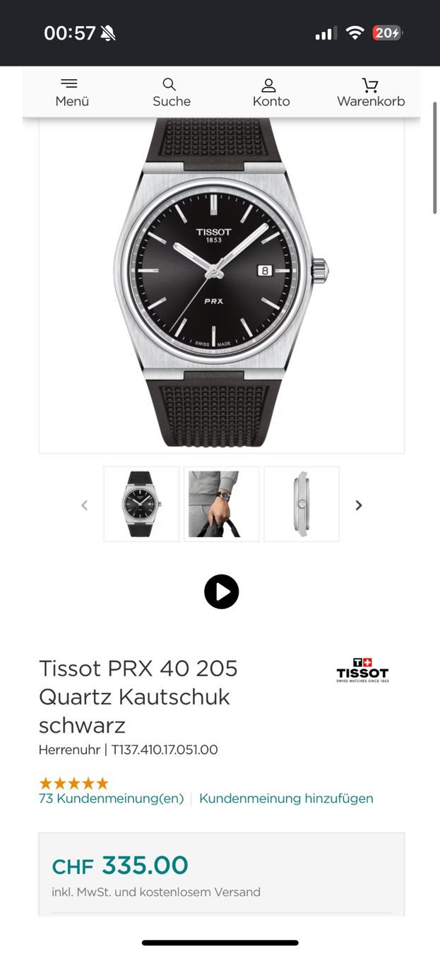 Tissot Montres: Tissot🇨🇭 PRX 40 – D'occasion à Frick par pos_2sjt 2