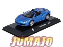 Ferrari 488 Spider 2015-2019 blau met.   1:43 von Hachette /