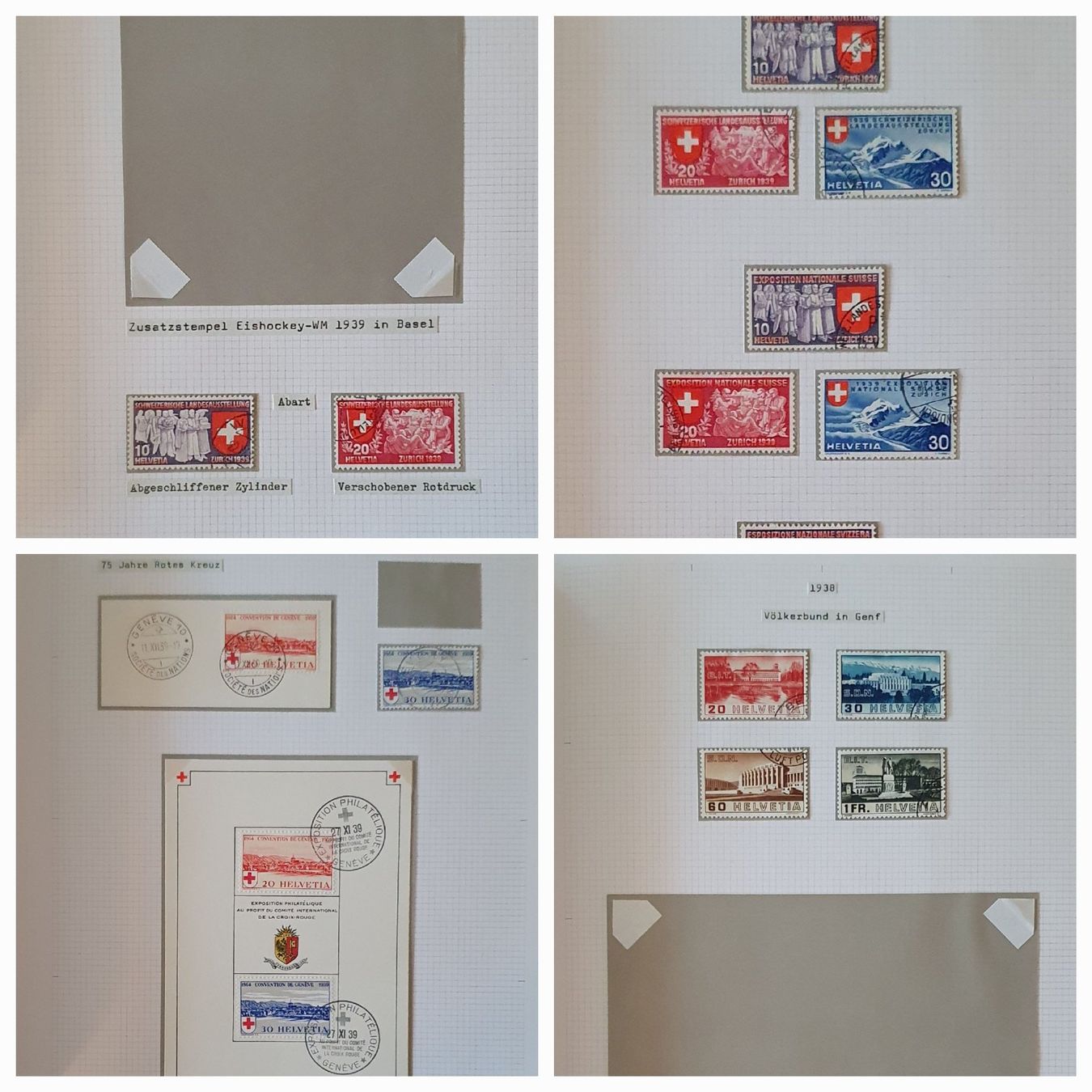 Alle Briefmarken: Sammlung Schweiz 1907 - 1970 Gestempelt – Gebraucht aus Kreuzlingen von Rschweiz1 4