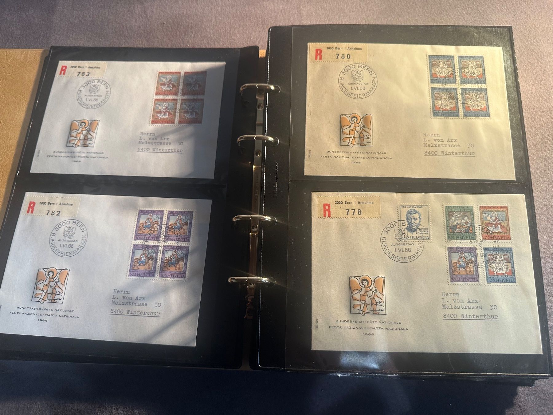 Tutti i francobolli: Sammlung Briefe, FDC usw. Schweiz – Usato da Stettfurt venduto da 2442 2