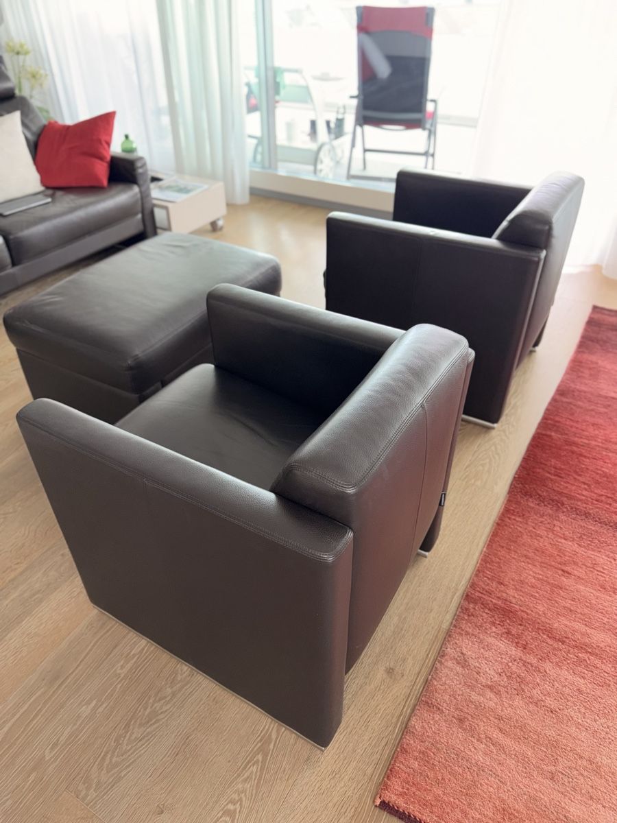Intertime Sessel: 2x Intertime Designer Sessel inkl. Hocker – Gebraucht aus Eschenbach SG von alan.wagli 2