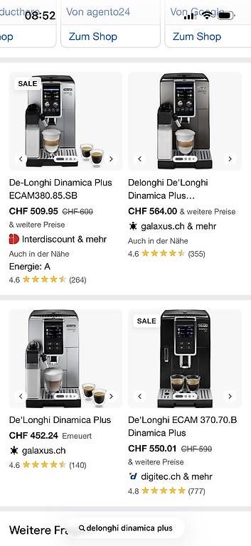Macchine per caffè & Macchine per espresso: De Longhi Dinamica Plus  – Usato da Guntershausen venduto da elv_7hn5 2