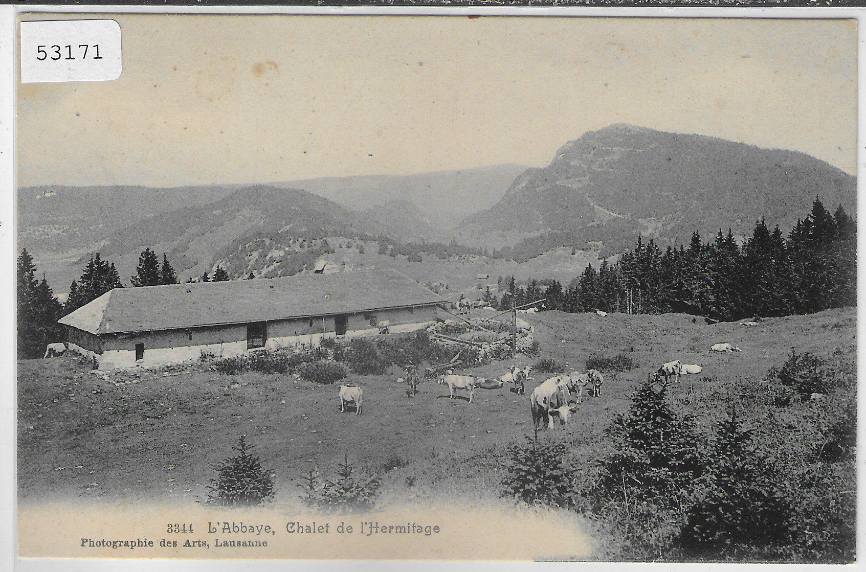 Cartoline postali: L'Abbaye - Chalet l'Hermitage – Usato da Ettingen venduto da Kartenplanet