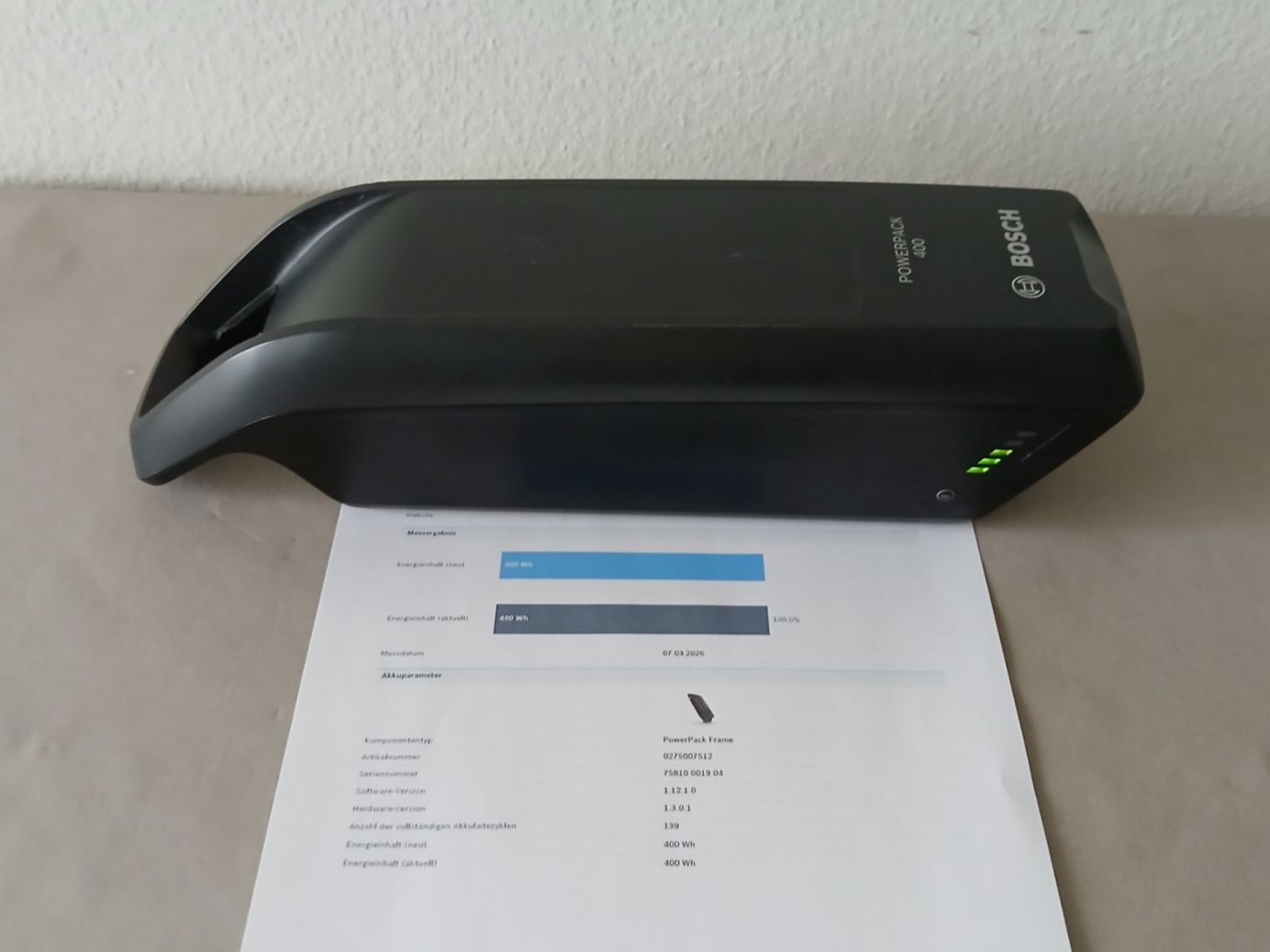 Bosch Batterie: Bosch Powerpack 400 mit 494Wh - inklusive Messbericht – Usato da Winterthur venduto da .-thx-.
