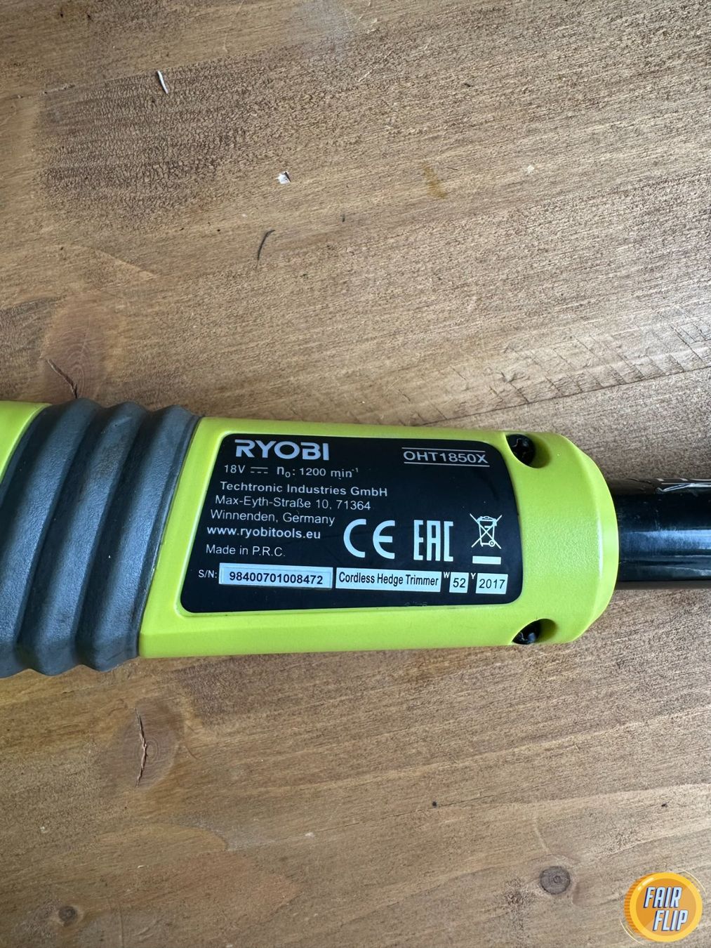 Ryobi Tous les outils: Ryobi Heckenschere OHT1850X – D'occasion à Luzern par fairflip 3