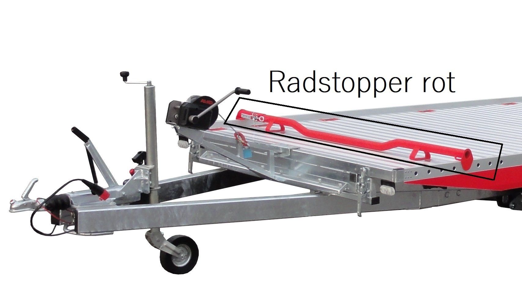 Rimorchi: Radstopper rot Vezeko Radanschlag Rad – Nuovo (secondo la descrizione) da Elsau venduto da mietlift