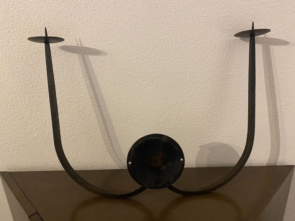 Kerzenständer: Wandkerzenhalter metall - Antik – Gebraucht aus Buochs von 49er 4