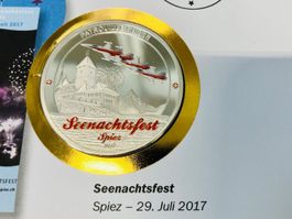 Patrouille Suisse  Numisbrief versilberte Medaille 2017