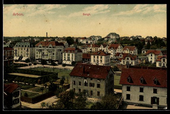 Cartoline postali: AK Arbon, Bergli – Usato da Berlin venduto da bartko-reher