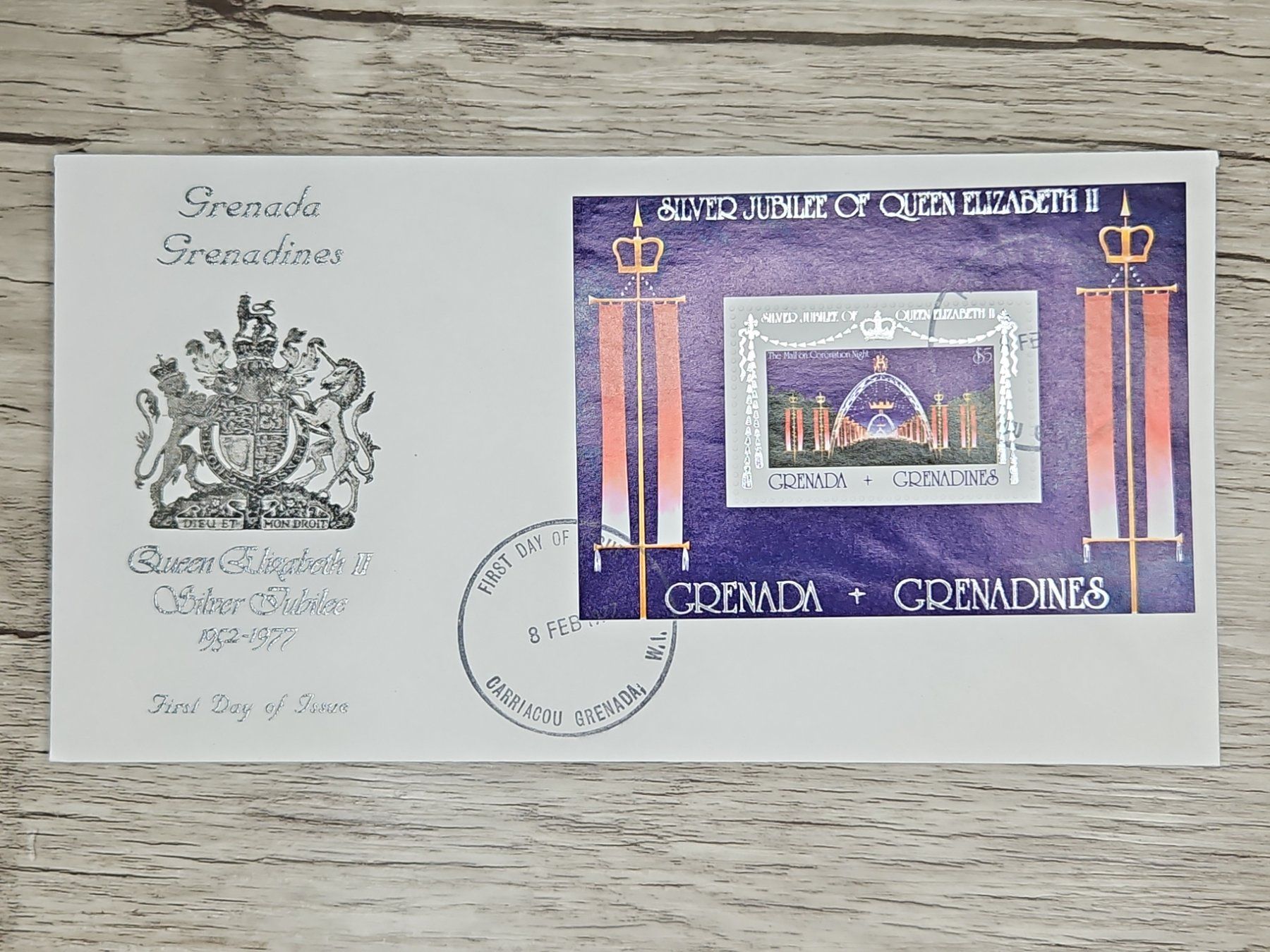 Tutti i francobolli: CL05 Enveloppe + Timbre Grenada 1977 – Usato da Cousset venduto da Patrick_Collections