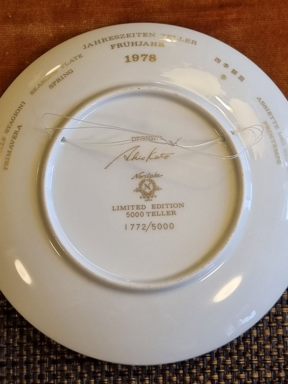 Noritake Piatti: Noritake Japan Four Seasons 1978 Wandteller Set – Usato da Scharnachtal venduto da devin03 5