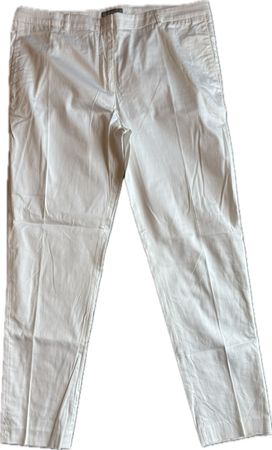 Pantalon ALBERTOBINI blanc T. 4 coton 