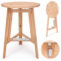 Deuba Stehtisch klappbar aus Holz Ø 78cm