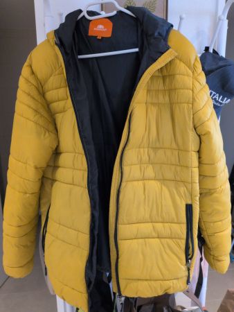 Gr M gelbe wattierte Jacke, Nordcap, Schnitt Herren