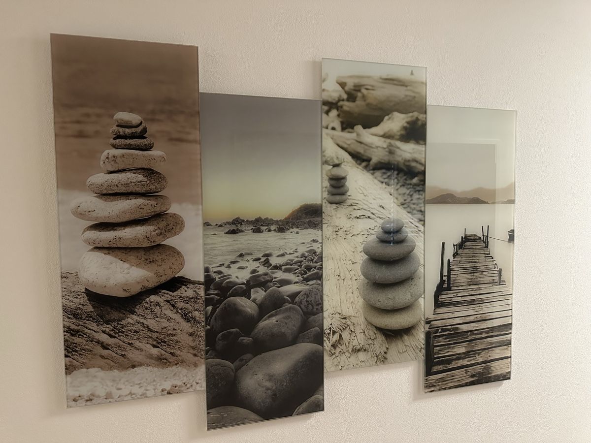 Alle Dekorationen: 4 tableaux en verre  – Gebraucht aus Port von Capitaineharloc