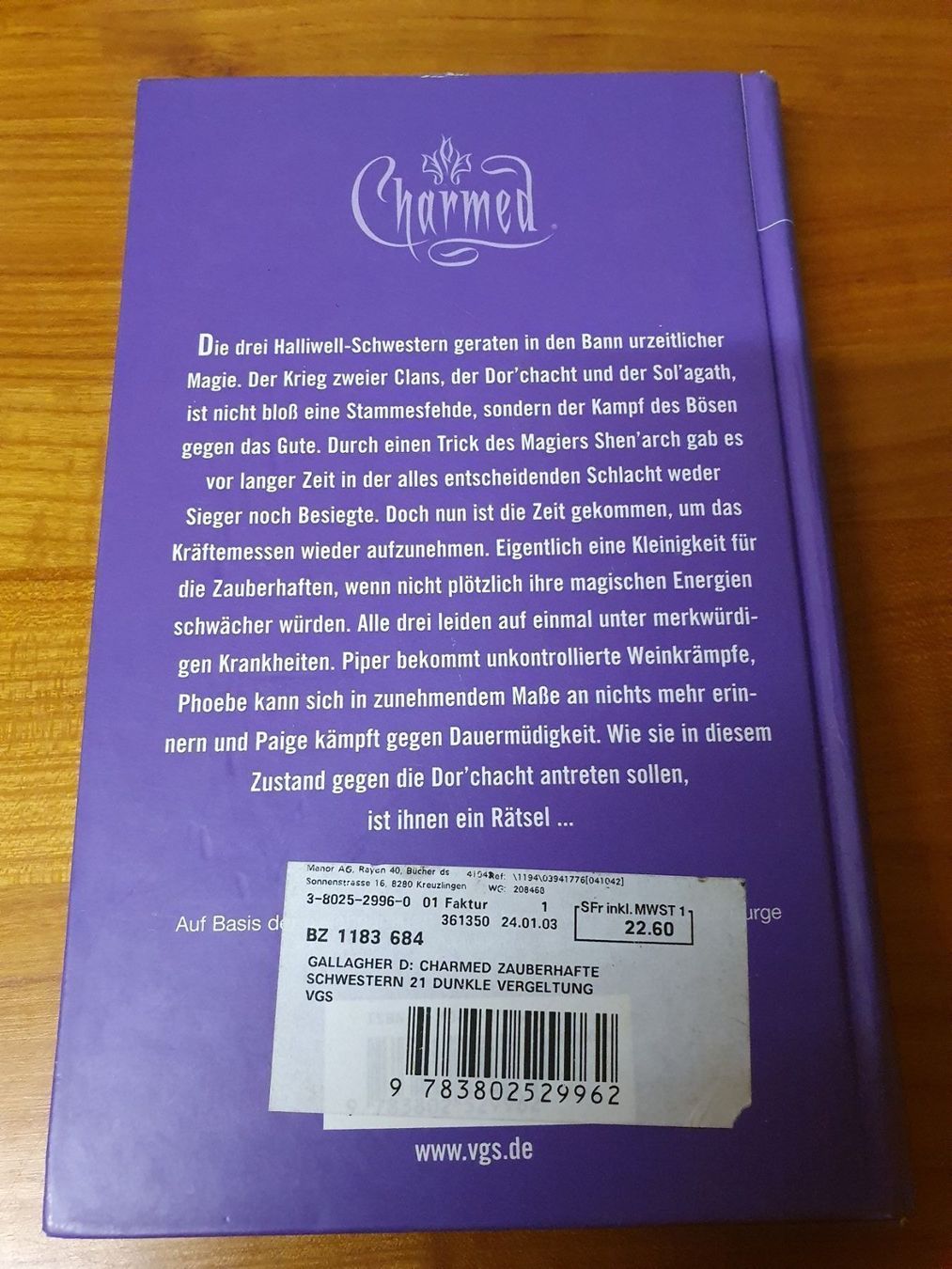 Bücher: Charmed - Zauberhafte Schwestern – Gebraucht aus Oberdorf BL von BaldenEagle 1