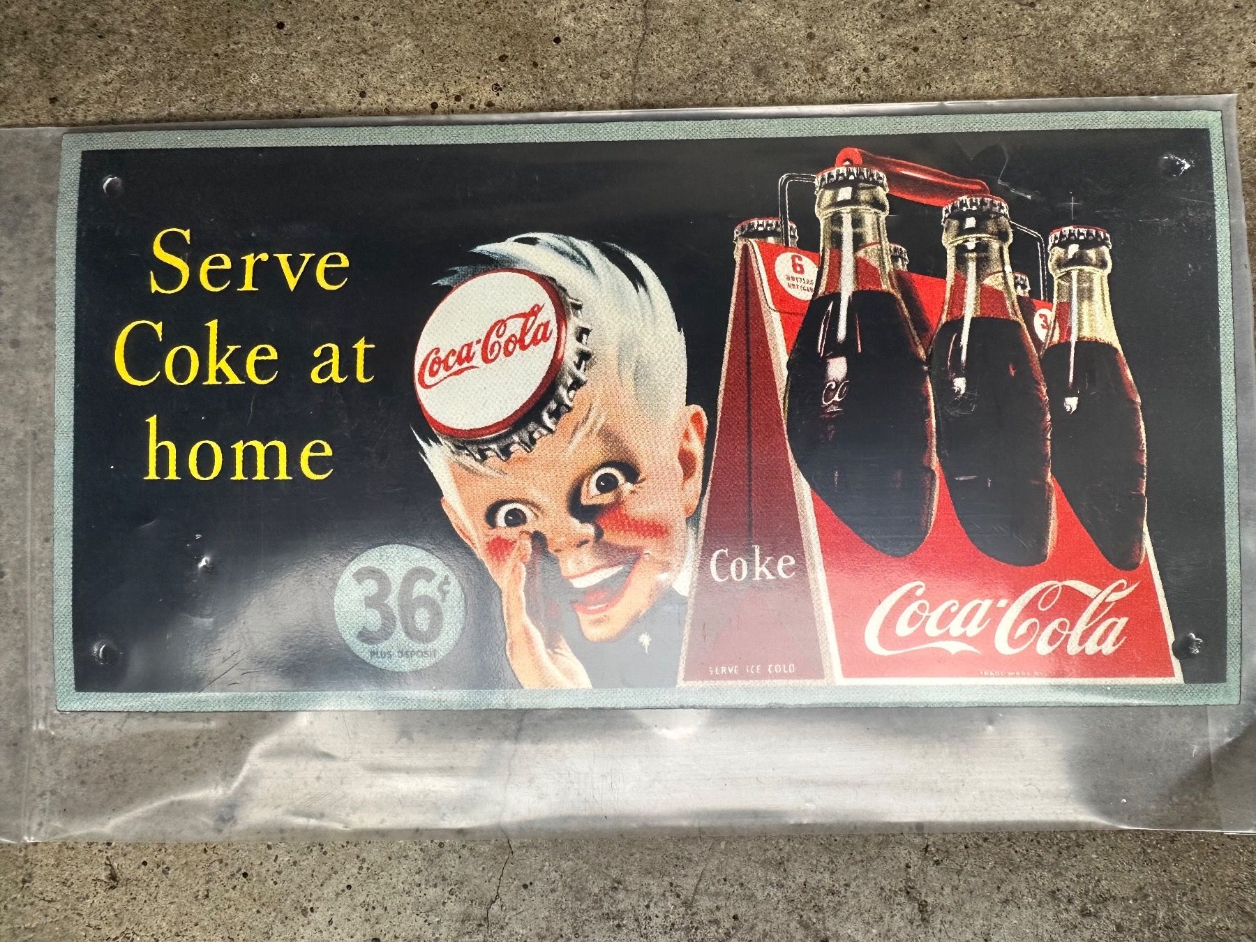 Schilder: Coca Cola classic werbung reklame sprite kopf – Neu (gemäss Beschreibung) aus Reinach AG von rares75