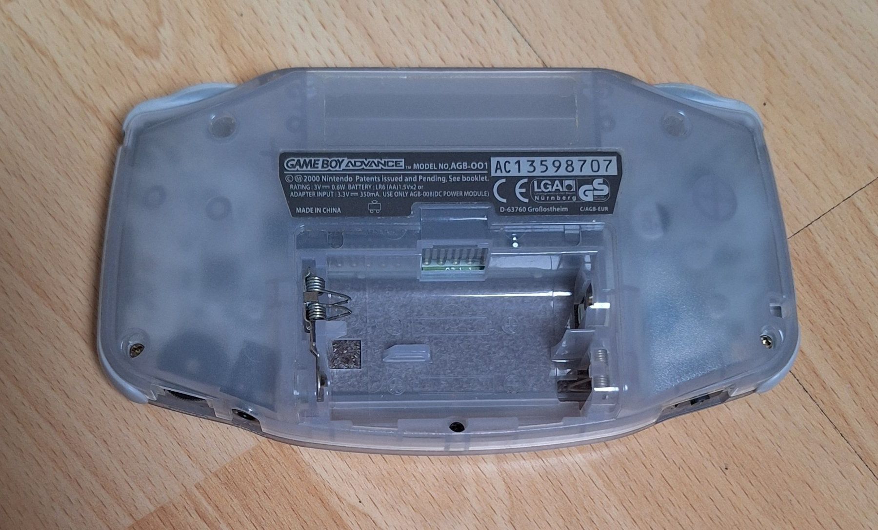 Nintendo Konsolen: Nintendo Game Boy Advance console transparente usagée – Gebraucht aus Loveresse von Slider2neuf 1