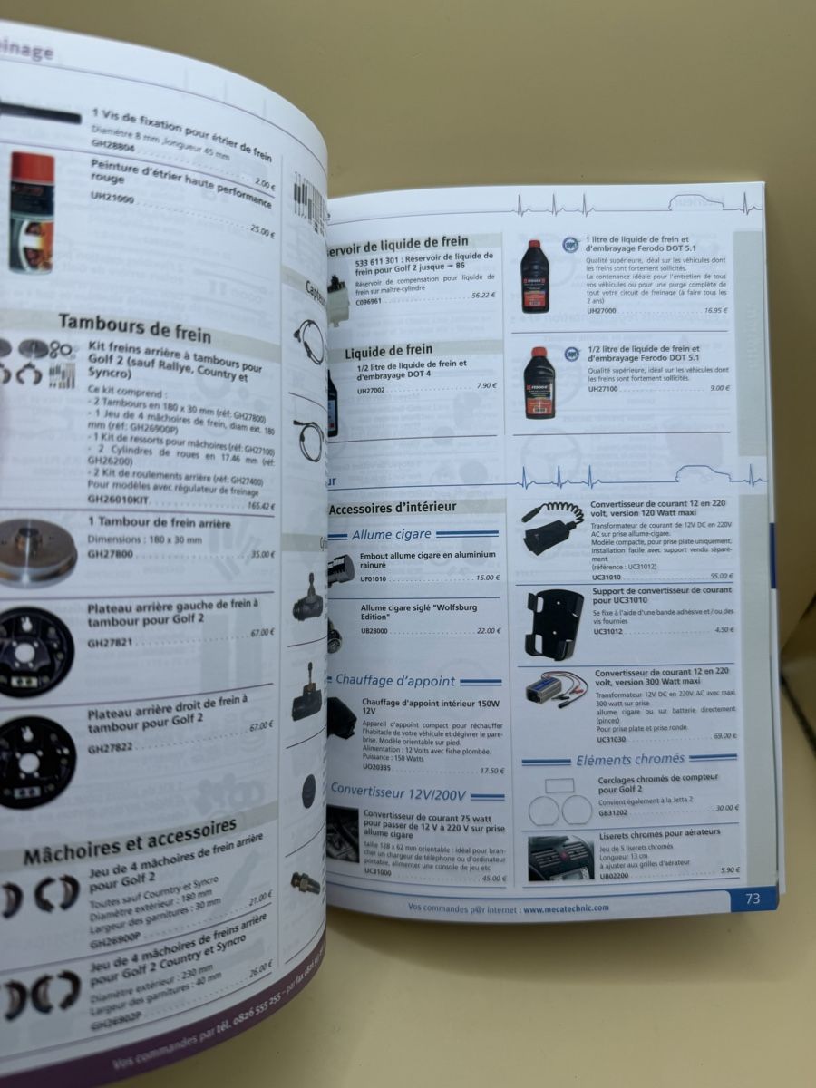 Bücher: Catalogue accessoires Volkswagen Golf 2 Mecatechnic – Gebraucht aus Genève von sho_67qj 3