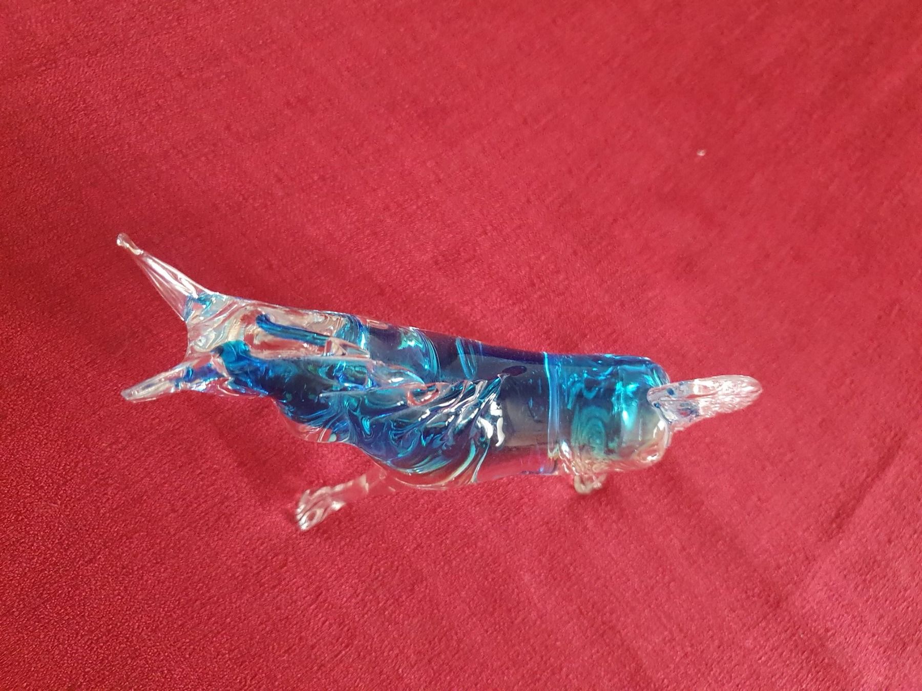 Statuette: Wunderschöne Blaue Pferde Figur aus Glas – Usato da Abtwil AG venduto da MaVo.0710 3