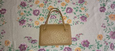 Straussen Leder Tasche