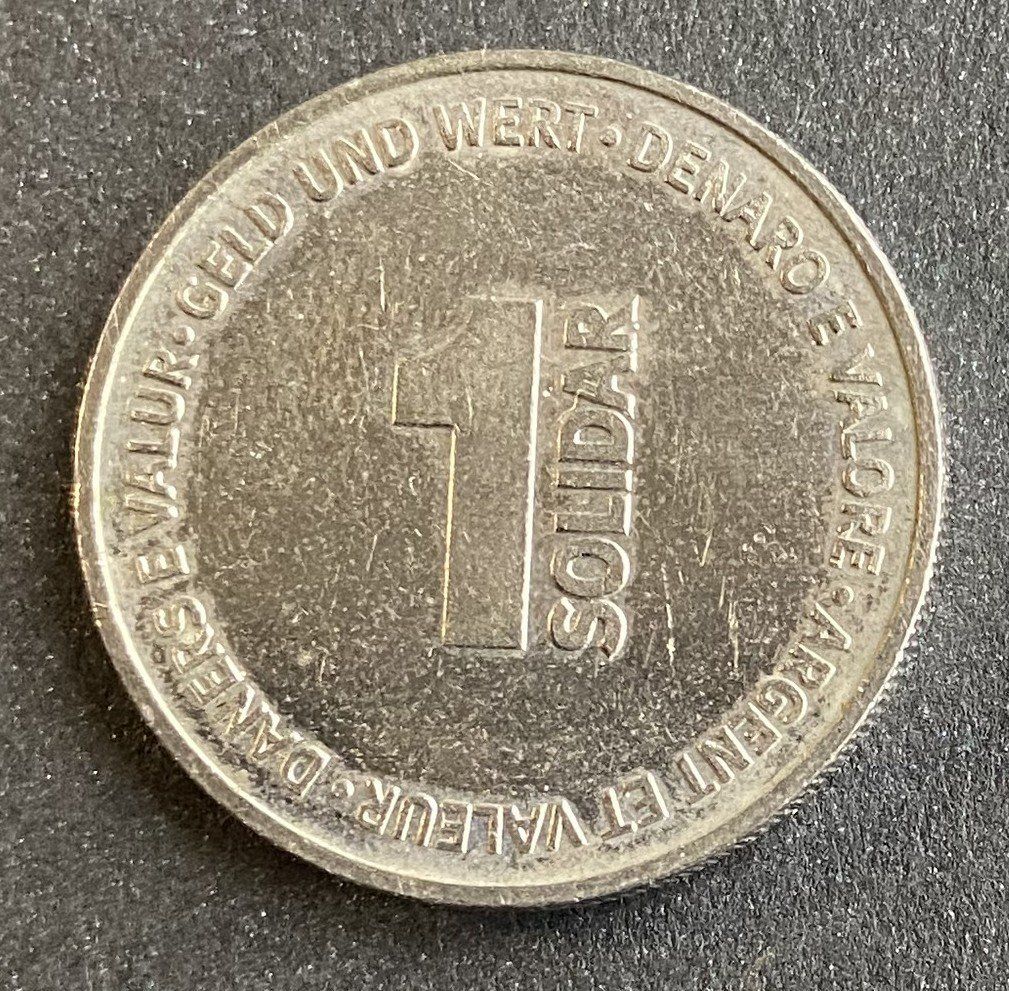 Tutti le monete: Münze  1 Solidar Expo 02 – Usato da Böckten venduto da Hansi36