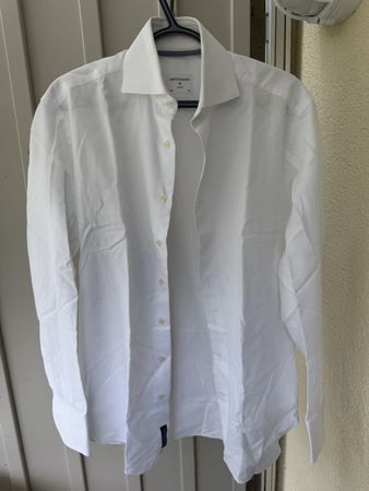 Artigiano Hemd weiss Grösse 38 100% Baumwolle 