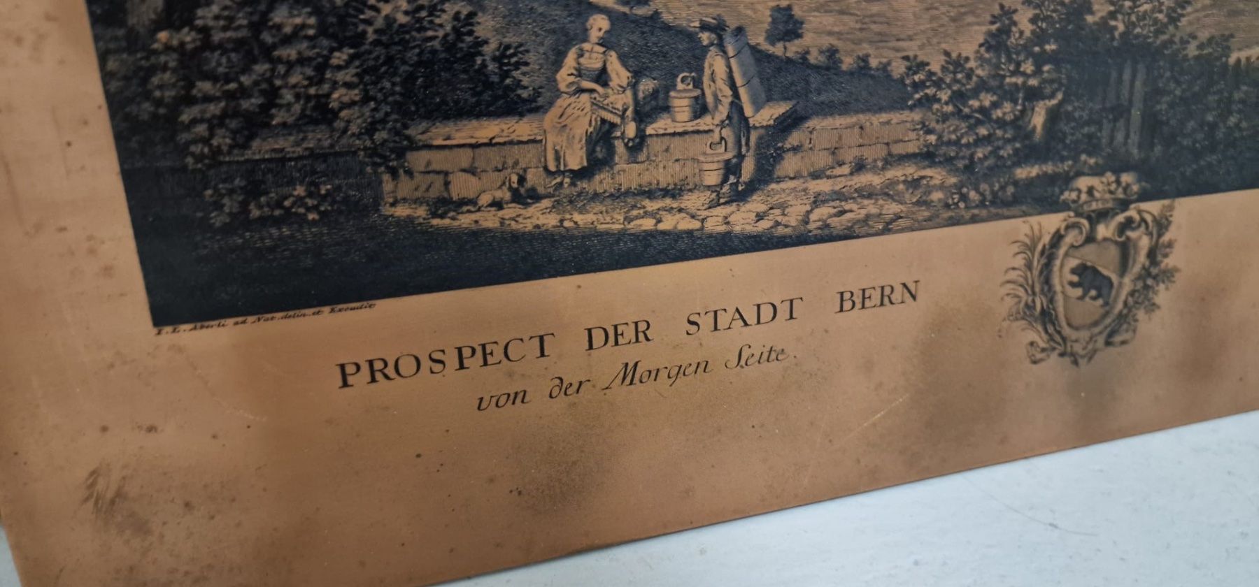 Foto & Immagini: Messingbild Stadt Bern – Usato da Belp venduto da mikemaru 1