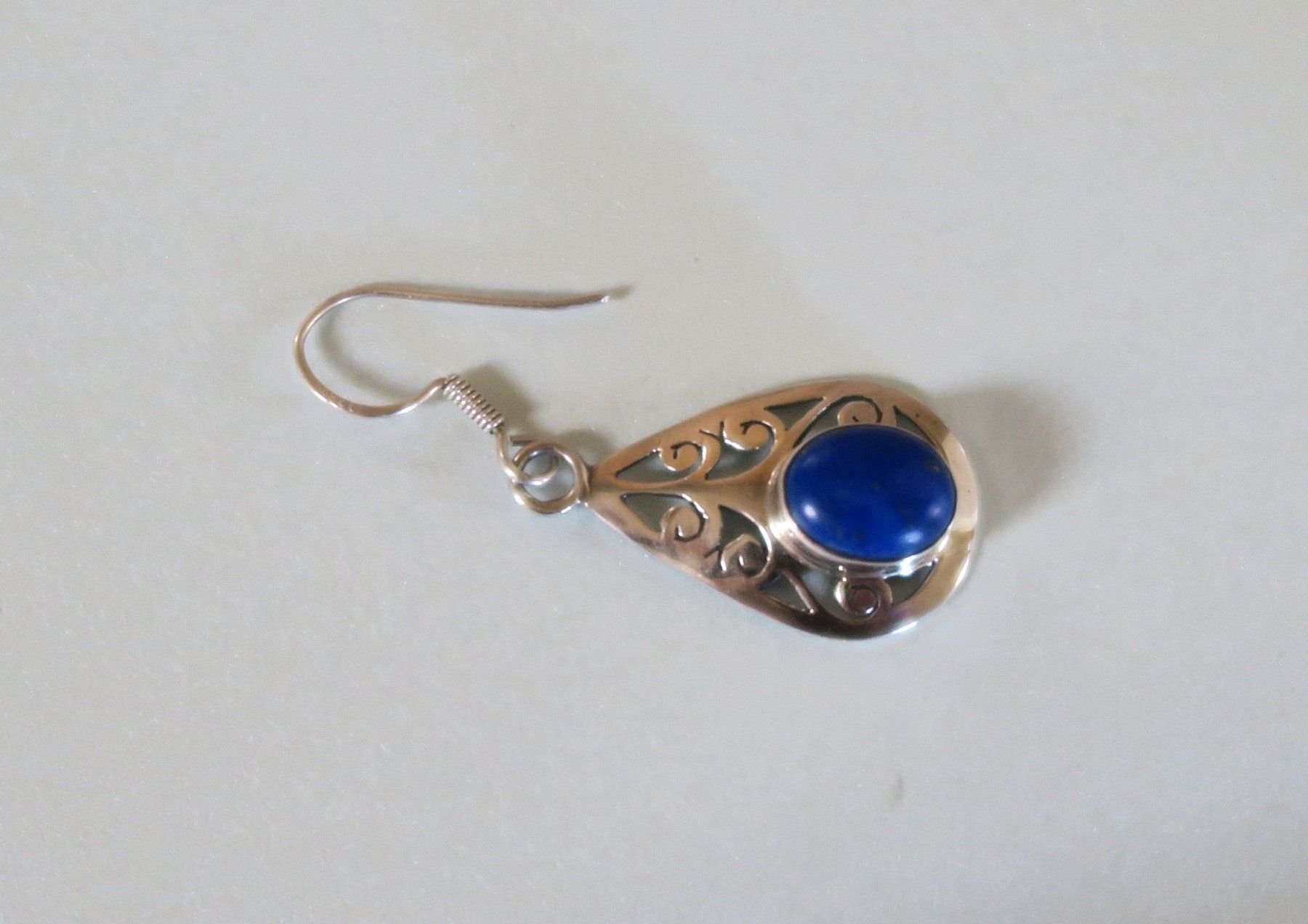 Orecchini pendenti & Orecchini a lobo: Einzel - Ohrhänger Silber 925, Lapislazuli – Usato da Brittnau venduto da marlenestone 2