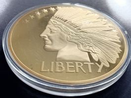AMERICAN EAGLE LIBERTY USA 1933 PROOF PP DOLLAR Gold plated