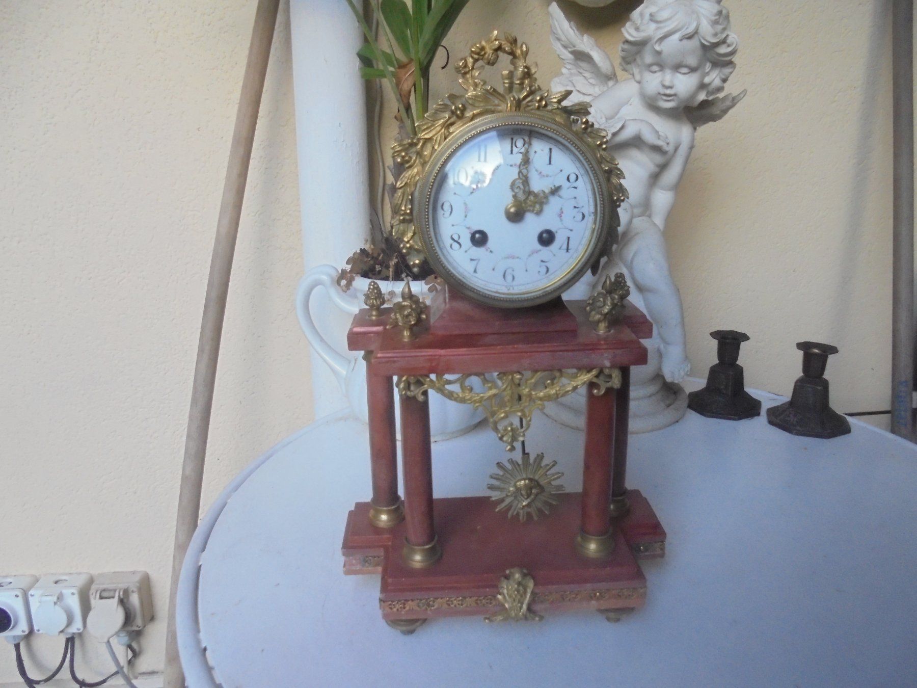 Orologi da terra & Orologi da parete: Antike Marmorportaluhr ca. 1900 – Usato da Camorino venduto da Hunpete