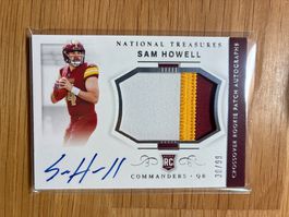Panini National Treasures Sam Howell Washington RPA /99